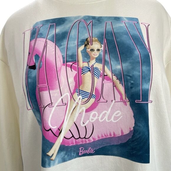 Barbie Vacay Mode Sweatshirt 3X Tie Dye Shorts 2X Set Y2K Barbiecore Retro Beach - Picture 6 of 15